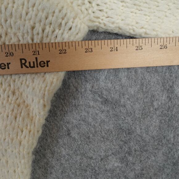 See by Chloe Sweater Womens Medium Alpaca Knit Crew Neck Balloon Sleeve Ivory - Picture 7 of 10